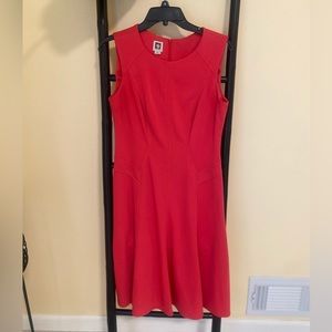 Coral cocktail dress, size 6